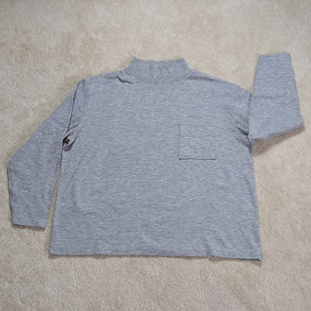 French Navy mockneck shirt